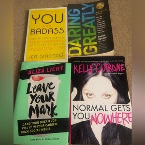 Self help book bundle - Jen sincero  , brenè brown , Kelly cutrone , Aliza licht